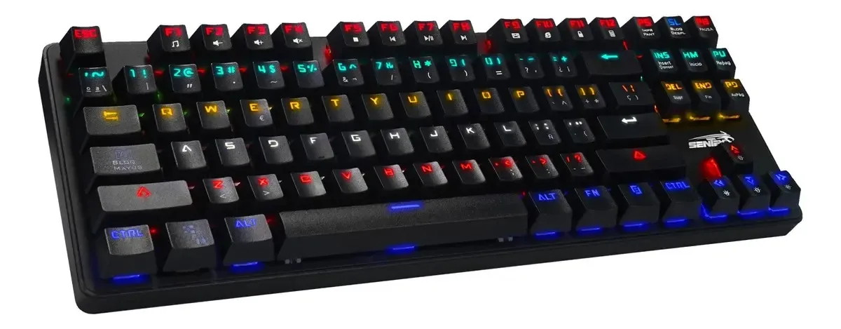 Perifericos Teclado USB Sentey FSPRO RGB Gamer Mecanico Switch Red GS-510