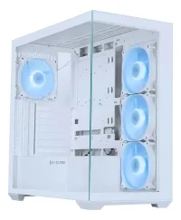 Gabinete Gamer Evolabs Progression X4 Fan ARGB White EVO-305AW