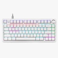 Perifericos Teclado USB Aula F75 White Switch Red Rainbow Gamer Mecanico