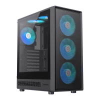 Gabinete Gamer Gamemax Storm 2 AB X6 Fan ARGB Black STORM 2 AB