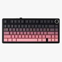 Perifericos Teclado Inalambrico Aula F75 Gradient Black + Pink Reaper Switch Gamer Mecanico BT