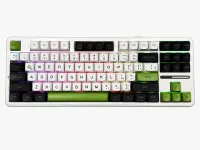 Perifericos Teclado Inalambrico Aula F87 White Black Green Switch GrayWood Gamer Mecanico BT