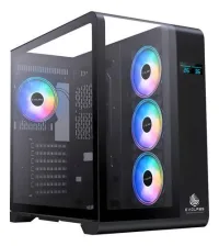 Gabinete Gamer Evolabs Synergy X4 Fan ARGB Black EVO-400AB