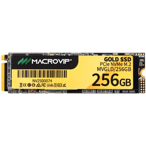 Almacenamiento Disco Solido SSD NVMe Macrovip 256GB Gold M.2 MVGLD/256GB