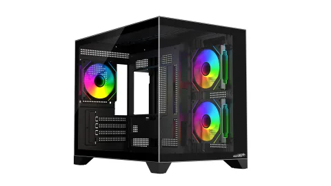 Gabinete Gamer Sentey A20 PWM X3 Fan ARGB Black A20PWM-BLK
