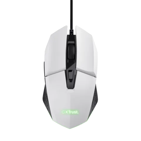 Perifericos Mouse USB Trust Felox White Gamer GXT 109W