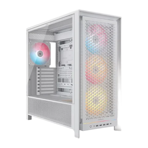 Gabinete Gamer Corsair 5000D RS X4 Fan ARGB White CC-9011310-WW