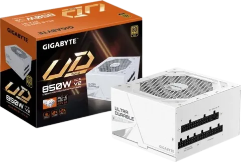 Fuente Certificada Gigabyte 850W UD White ICE V2 80 Plus Gold Full Modular GP-UD850GM PG5 ICE