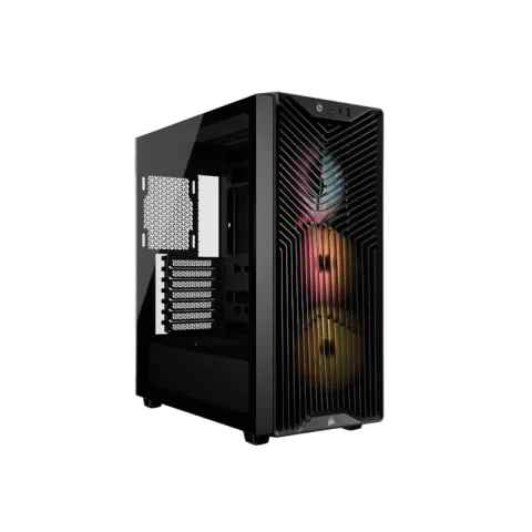 Gabinete Gamer Corsair 3200D RS X3 Fan ARGB Black CC-9011344-WW