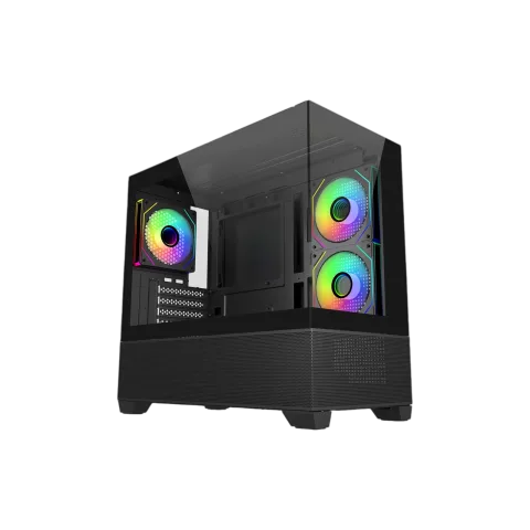 Gabinete Gamer Cooler Master Elite 490 X3 Fan ARGB Black E490-KHNN-500